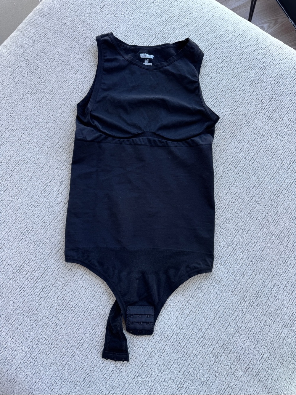 Black One-Piece Shapewear Bodysuit